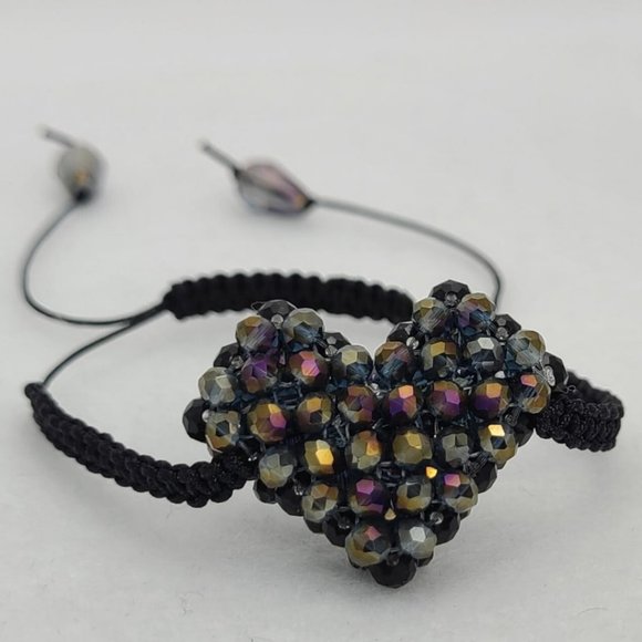 Heart Crystal Adjustable Bracelet - Picture 2 of 6
